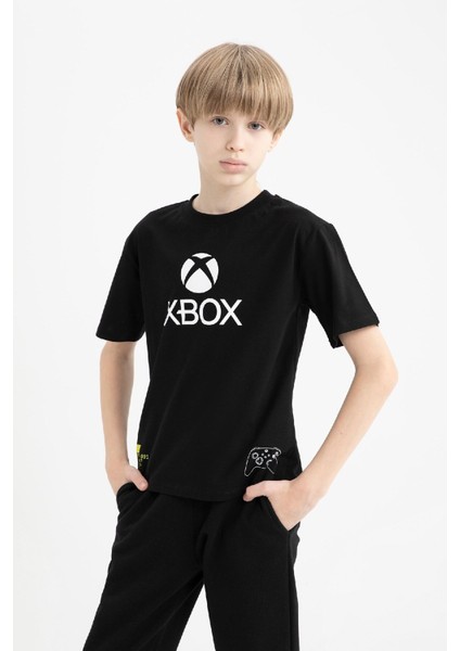 Erkek Çocuk Xbox Bisiklet Yaka Kısa Kollu Tişört D9562A825SM