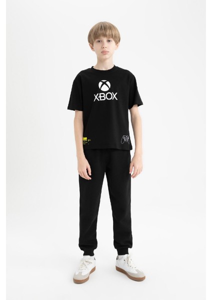 Erkek Çocuk Xbox Bisiklet Yaka Kısa Kollu Tişört D9562A825SM