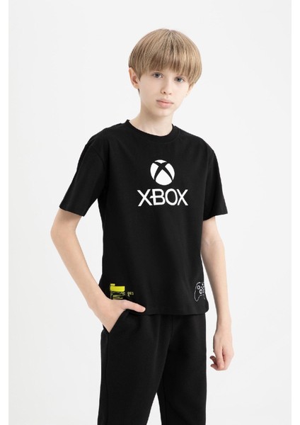 Erkek Çocuk Xbox Bisiklet Yaka Kısa Kollu Tişört D9562A825SM