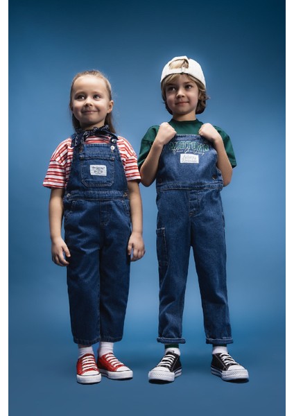 Kız Bebek Jean Salopet Tulum E0441A525SP