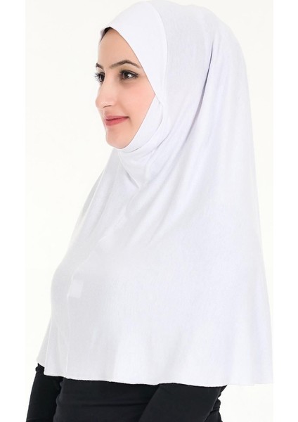 Peçeli Hazır Türban Pratik Şal Hijab Namaz Örtüsü