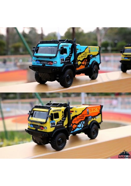 Uzaktan Kumandalı Full Fonksiyon Şarjlı LED Işıklı Gövde Kamyon Rc Off-Road Araba Sarı fırsatları