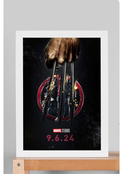 X-Men Deadpool Çerçeveli Tablo - Marvel Film Posteri Tablo