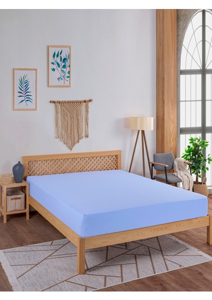 Penye Lastikli Çarşaf, 100×200 Tek Kişilik %100 Pamuk Örme Kumaş, 145 Gr/m²