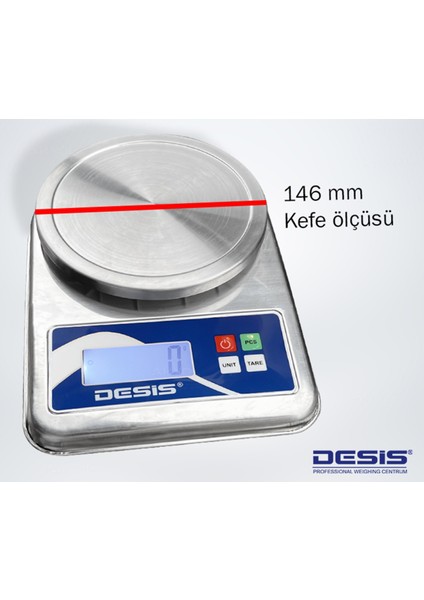 Desis Kfs S1 Paslanmaz Dijital Terazi 5kg / 1gr fırsatları