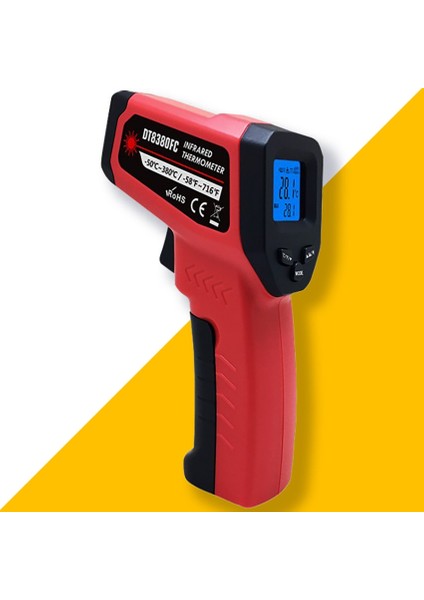 ST8380 Kızılötesi Lazerli Termometre 380°C