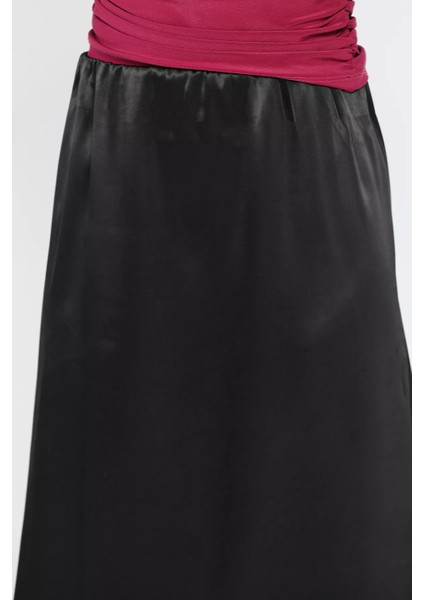 Kadın Bel Lastikli Saten Etek fırsatları