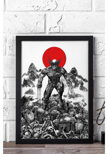 X-Men Wolverine Çerçeveli Tablo - Marvel Film Posteri Tablo