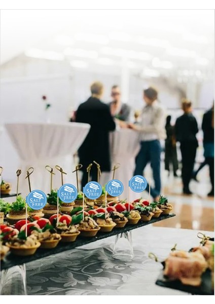 Salt Free Yazılı Ikramlık, Sunumluk, Pasta ve Tatlı Üstü, Çay ve Kahve Yanı, Özel Gün, Davet, Etkinlik ve Organizasyonlarınızda Sağlıklı Yemekler Için Özel Içerikli Bayrak Kürdan modelleri