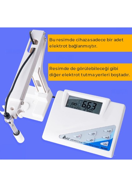Az 86505 Su Analiz Cihazı | Masa Tipi Ph | Mv | İletkenlik | Tds | Tuzluluk | Sıcaklık Ölçer