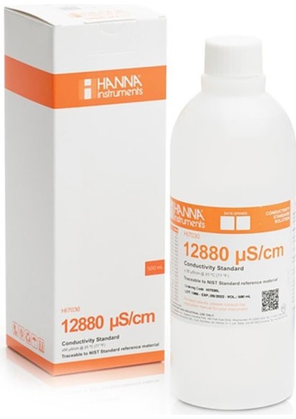 HI7030L İletkenlik 12880 Μs/cm Kalibrasyon Çözeltisi 500 ml