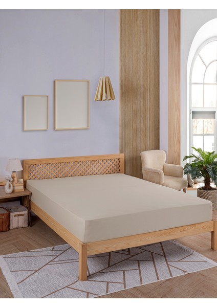 Penye Lastikli Çarşaf, 100×200 Tek Kişilik %100 Pamuk Örme Kumaş, 145 Gr/m²