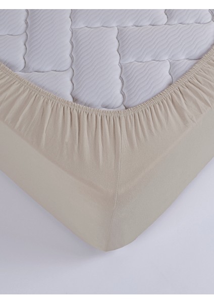 Penye Lastikli Çarşaf, 100×200 Tek Kişilik %100 Pamuk Örme Kumaş, 145 Gr/m²