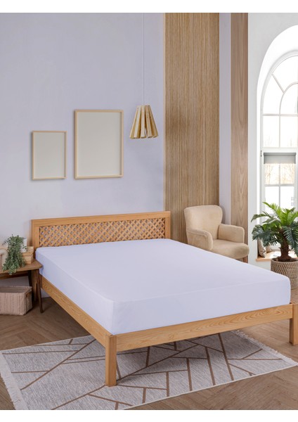 Penye Lastikli Çarşaf, 100×200 Tek Kişilik %100 Pamuk Örme Kumaş, 145 Gr/m²