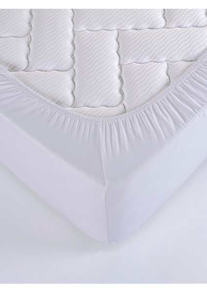 Penye Lastikli Çarşaf, 100×200 Tek Kişilik %100 Pamuk Örme Kumaş, 145 Gr/m²