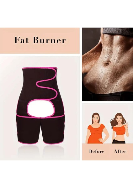 3'ü 1 Arada Bel Eğitici & Uyluk Şekillendirici ve Kalça Kaldırıcı - Vücut Fitness Kemeri