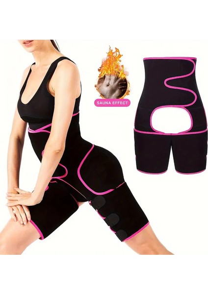 3'ü 1 Arada Bel Eğitici & Uyluk Şekillendirici ve Kalça Kaldırıcı - Vücut Fitness Kemeri