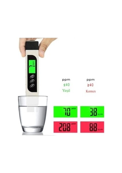 Su Arıtma Cihazı Tds Metre Su Sertlik Ölçüm Cihazı