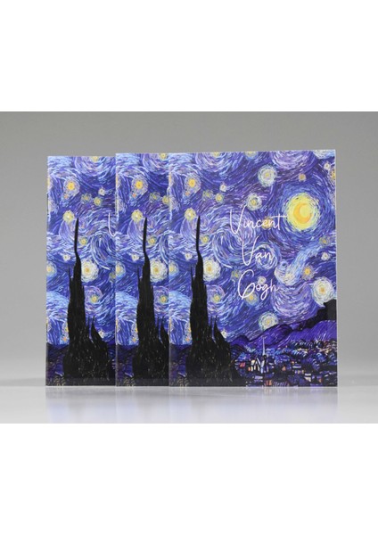 Van Gogh 3'lü Mini Not Defter