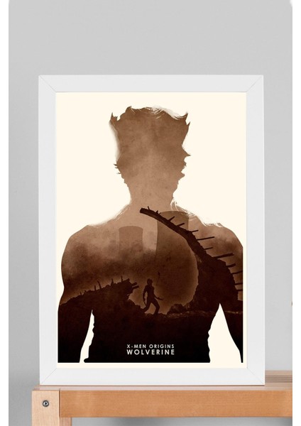 X-Men Wolverine Çerçeveli Tablo - Marvel Film Posteri Tablo