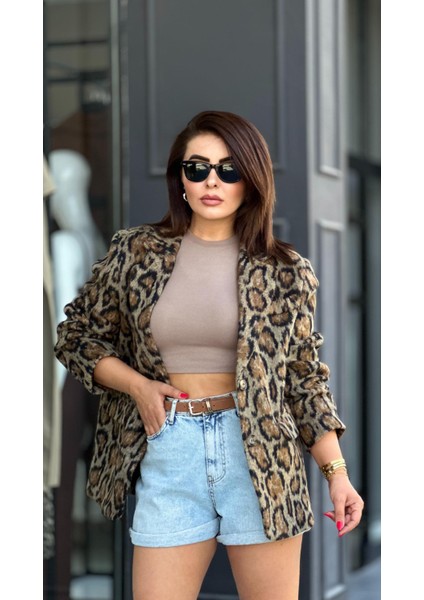 Premium Leopar Kaşe Ceket fiyatları