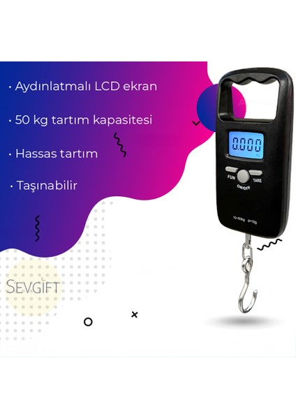 Dijital Askılı Terazi (50 kg / 10 gr) fiyatları