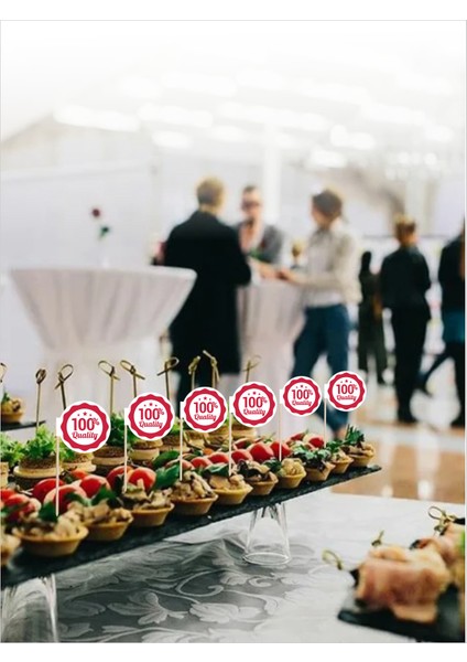 %100 Quality Yazılı Ikramlık, Sunumluk, Pasta ve Tatlı Üstü, Çay ve Kahve Yanı, Özel Gün, Davet, Etkinlik ve Organizasyonlarınızda Sağlıklı Yemekler Için Özel Içerikli Bayrak Kürdan modelleri