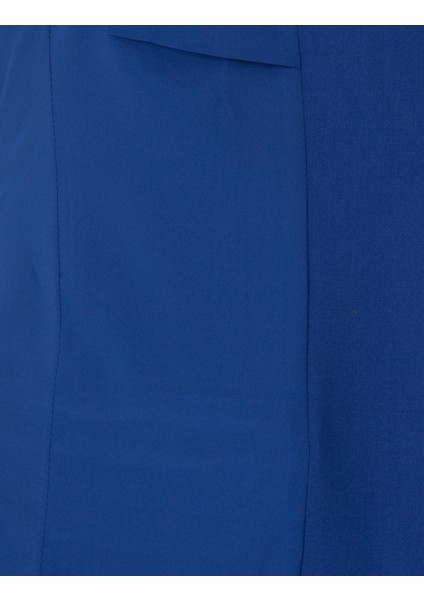 Kadın Saks Slim Fit Ceket 50290392-VR045