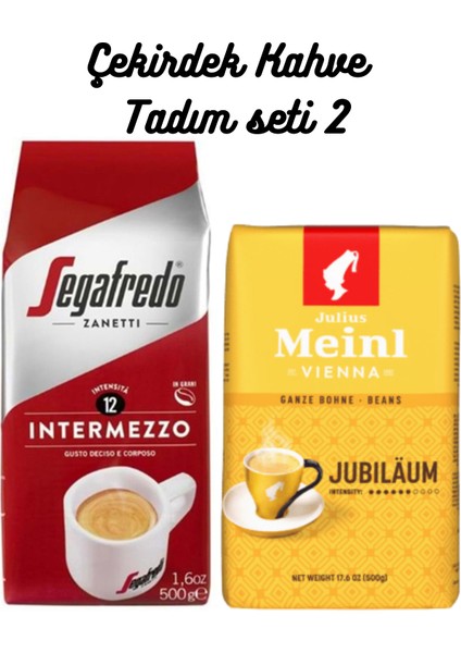 Çekirdek Tadım Paketi 1000 gr Jubilaum & Zanetti Intermezzo
