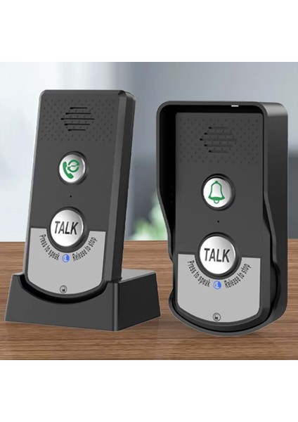 Elektronik Kablosuz 2 Yönlü Ses Iletimi Telsiz Uzun Menzilli Su Geçirmez Kapı Zili Ünitesi