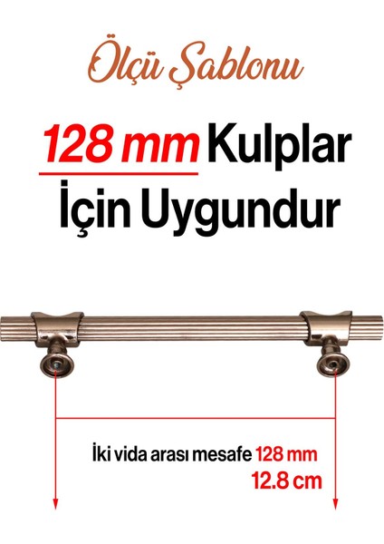Metal Kulp 128 mm-12.8 cm Mobilya Çekmece Dolap Kapak Mutfak Dolabı Kulpları Bronz modelleri