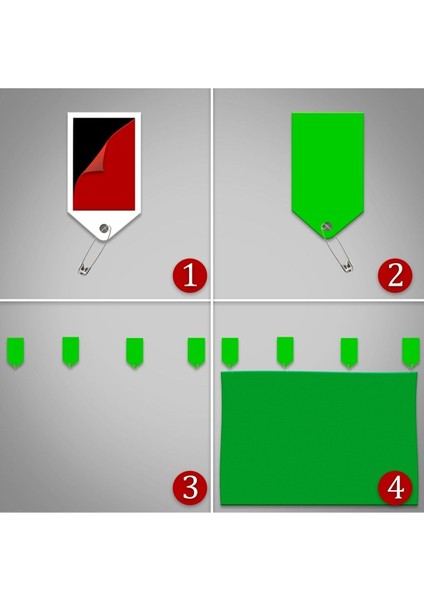 Chromakey- Green Screen Greenbox Yeşil Fon Perde(2 X2)