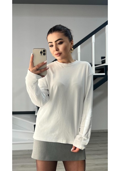 Beyaz Tok Dokulu Basic Bluz fiyatları