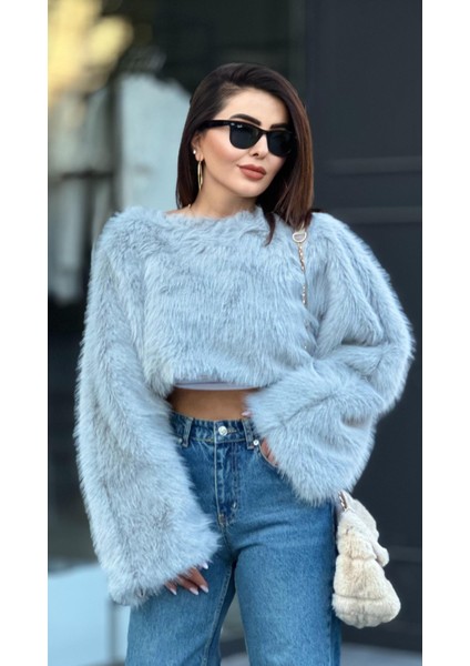 Marka Model Gri Crop Kürk fiyatları