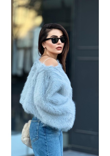 Marka Model Gri Crop Kürk modelleri