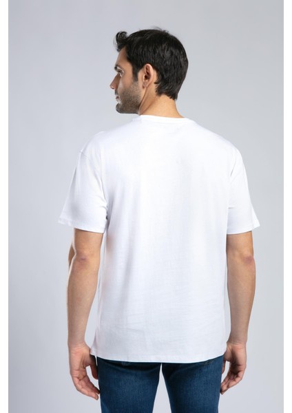 Aylex Erkek O Yaka T-Shirt Beyaz modelleri
