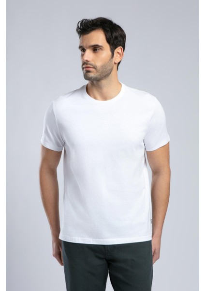 Baselo Erkek O Yaka T-Shirt Beyaz fiyatları
