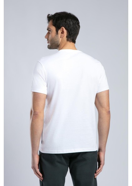 Baselo Erkek O Yaka T-Shirt Beyaz modelleri