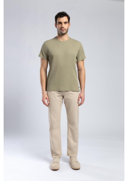 Conroy Erkek O Yaka T-Shirt Haki