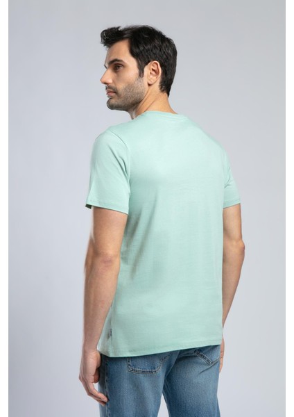 Londonlogo Erkek O Yaka T-Shirt Mint fiyatları