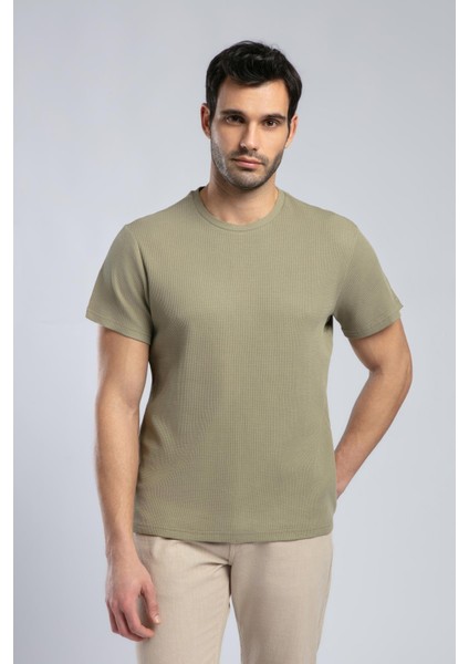 Conroy Erkek O Yaka T-Shirt Haki