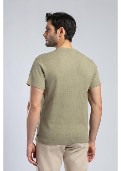 Conroy Erkek O Yaka T-Shirt Haki
