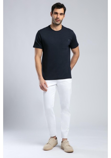 Vincent Erkek O Yaka T-Shirt Lacivert