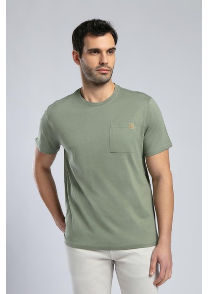 Vincent Erkek O Yaka T-Shirt Haki fiyatları