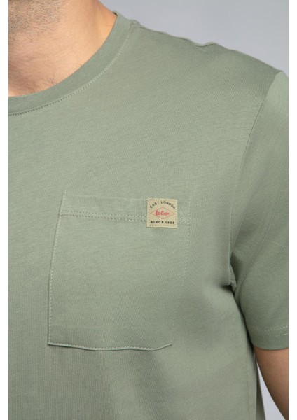 Vincent Erkek O Yaka T-Shirt Haki fırsatları