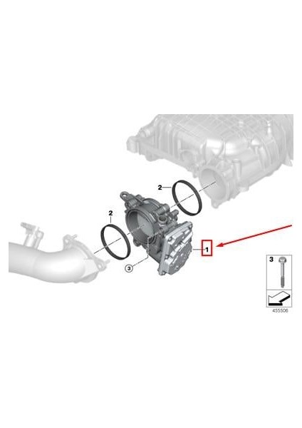 Bmw Gaz Kelebeği B46/B46D/B48/B58 13548601651 indirimleri