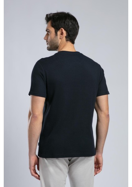 Conroy Erkek O Yaka T-Shirt Lacivert modelleri