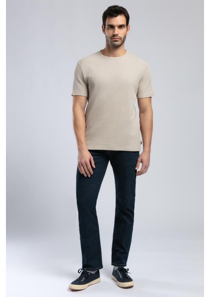 Conroy Erkek O Yaka T-Shirt Bej