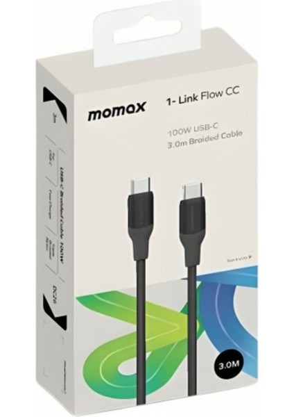 1-Link Usb-C - Usb-C (3,0m / Destek 100W) Örgülü (Siyah) fiyatları
