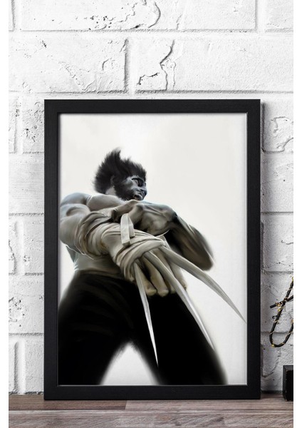 X-Men The Wolverine Çerçeveli Tablo - Marvel Film Posteri Tablo
